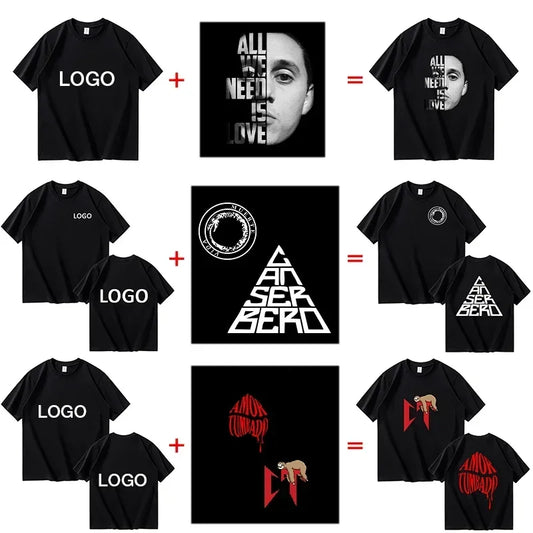 Customized 100% Cotton Printed T-Shirt Men's Fashion Short Sleeve O-Neck Casual Streetwear Tee Breathable Summer Top for Unisex