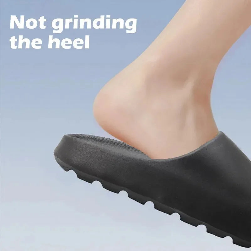 Coconut Cloud Slippers – Thick‑Soled EVA Sandals for Men & Women, Soft Summer Beach Slides