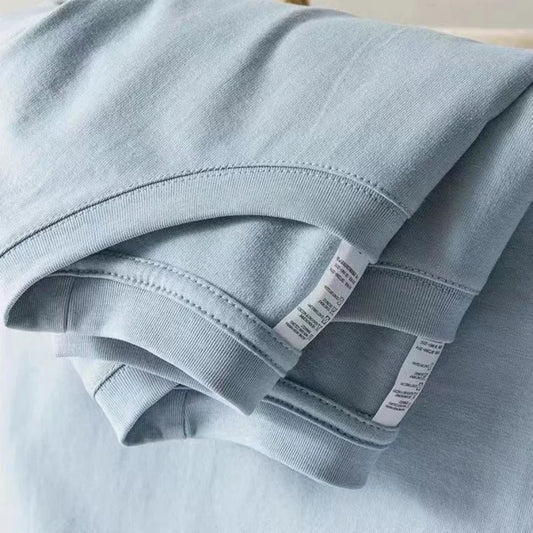 Unisex 100% Cotton Solid Color T-shirt O-Neck Short-Sleeve Summer Casual Top Loose Fit M-4XL Breathable Moisture Wicking