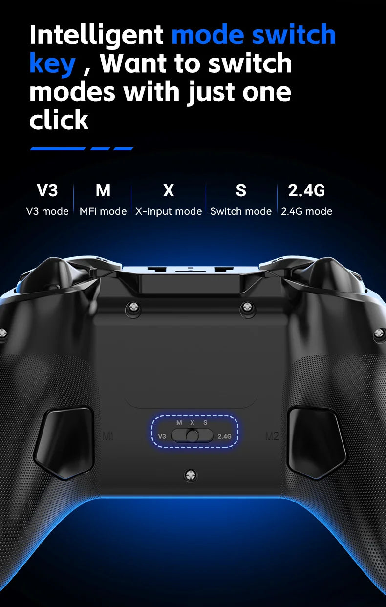 G6 Wireless Mobile Game Controller with Hall Triggers And Joystick for Nintendo Switch PC Android iOS - Supporting Multiple Platforms