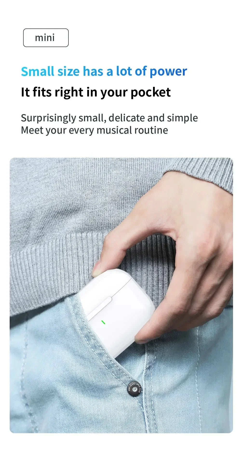 Airs pro Wireless Bluetooth Earphones with Gaming Features Noise-Cancellation 5.0 USB Charging Case Sport Kids' Headphones