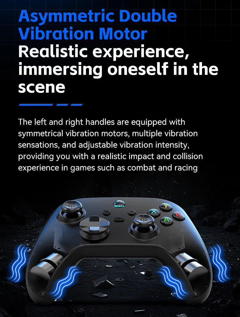 G6 Wireless Mobile Game Controller with Hall Triggers And Joystick for Nintendo Switch PC Android iOS - Supporting Multiple Platforms