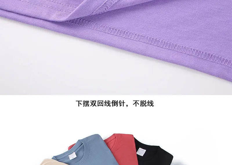 Unisex 100% Cotton Solid Color T-shirt O-Neck Short-Sleeve Summer Casual Top Loose Fit M-4XL Breathable Moisture Wicking
