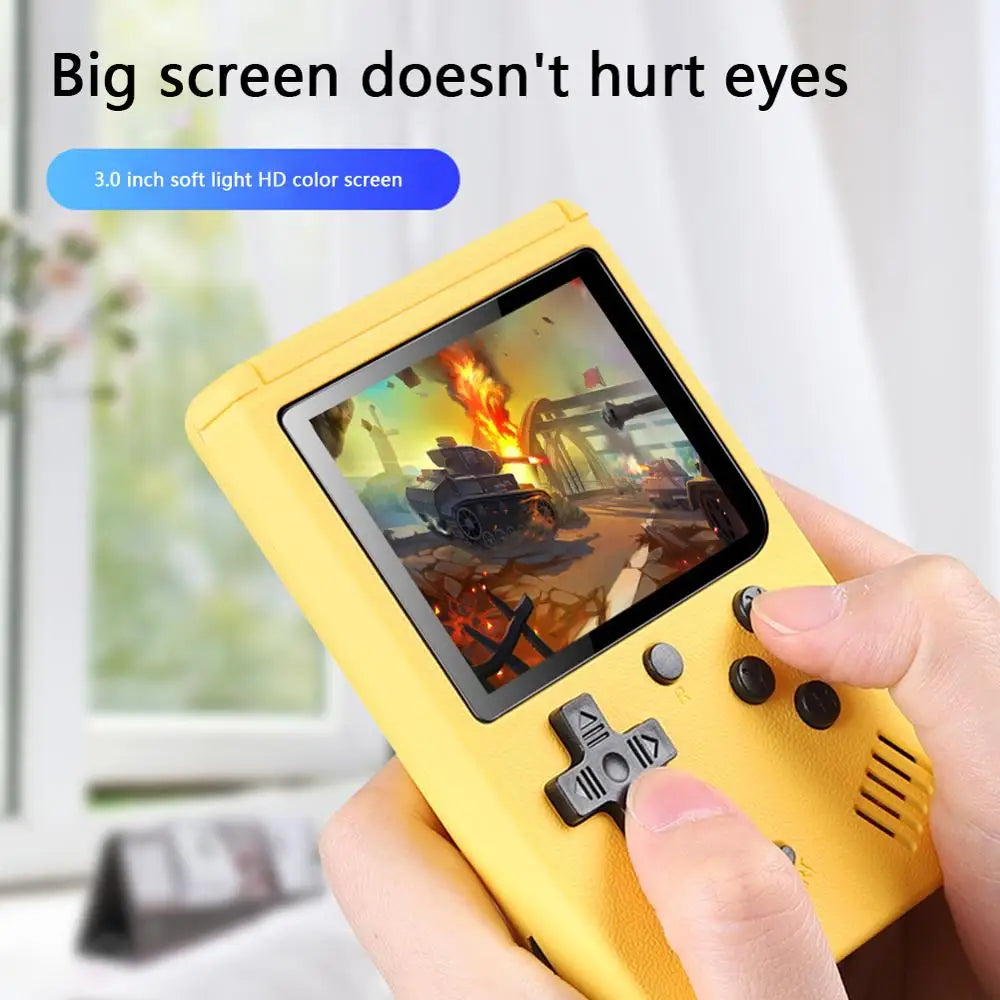400-in-1 Mini Handheld Game Player Portable Retro Video Console 8-Bit 3.0 Inch Color LCD Screen for Boys - Portable Gaming Entertainment