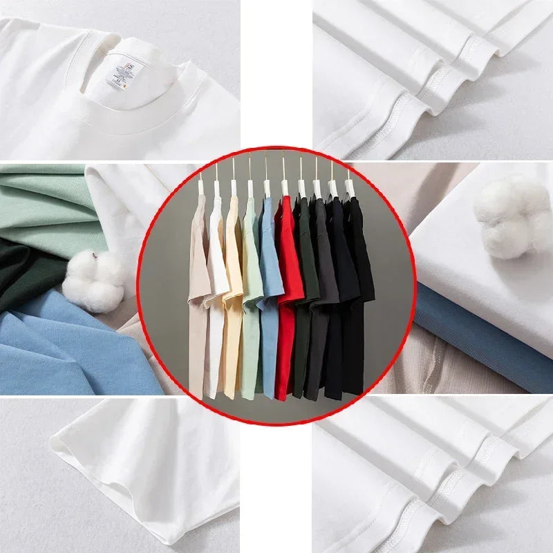 Customized 100% Cotton Printed T-Shirt Men's Fashion Short Sleeve O-Neck Casual Streetwear Tee Breathable Summer Top for Unisex