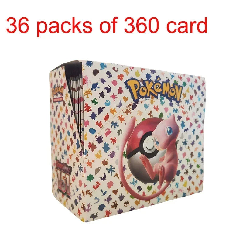 360Pcs Pokemon Card Booster Pack - Destined Rivals Prismatic Evolutions Scarlet Violet PALDEAN English Edition for Battle & Transaction