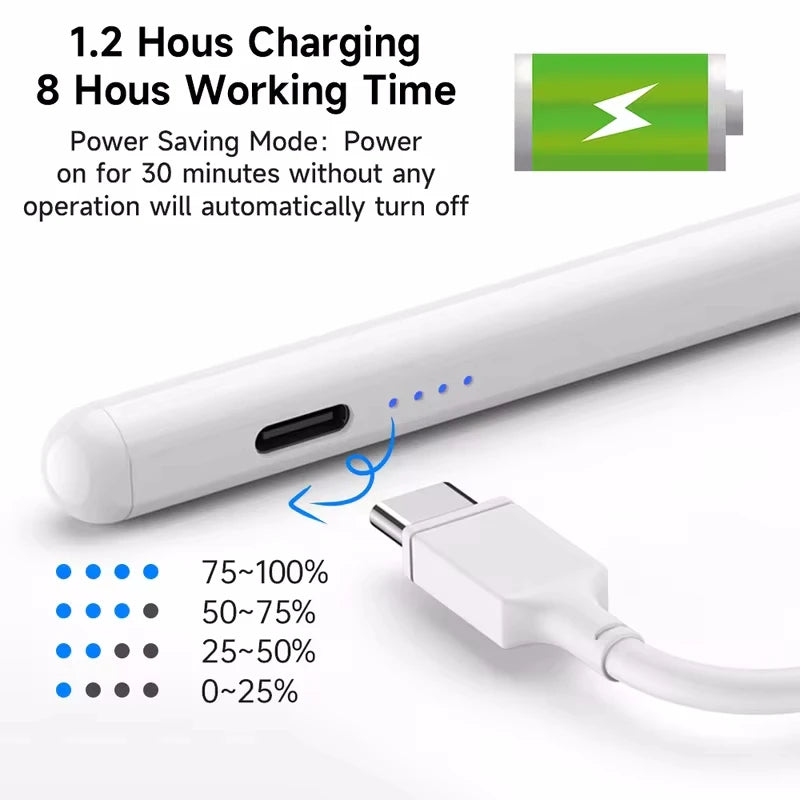 Universal Stylus Pen for Tablets And Phones - Touchscreen Compatible Apple Pencil Alternative for iPad Huawei Lenovo Samsung Xiaomi Redmi