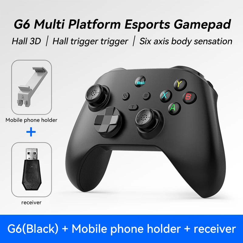 G6 Wireless Mobile Game Controller with Hall Triggers And Joystick for Nintendo Switch PC Android iOS - Supporting Multiple Platforms