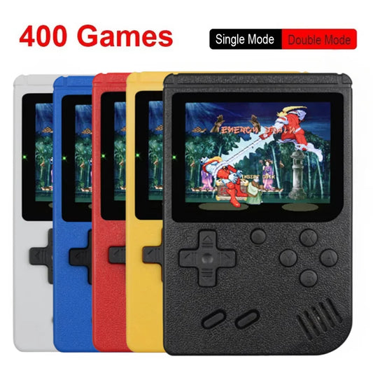 400-in-1 Mini Handheld Game Player Portable Retro Video Console 8-Bit 3.0 Inch Color LCD Screen for Boys - Portable Gaming Entertainment