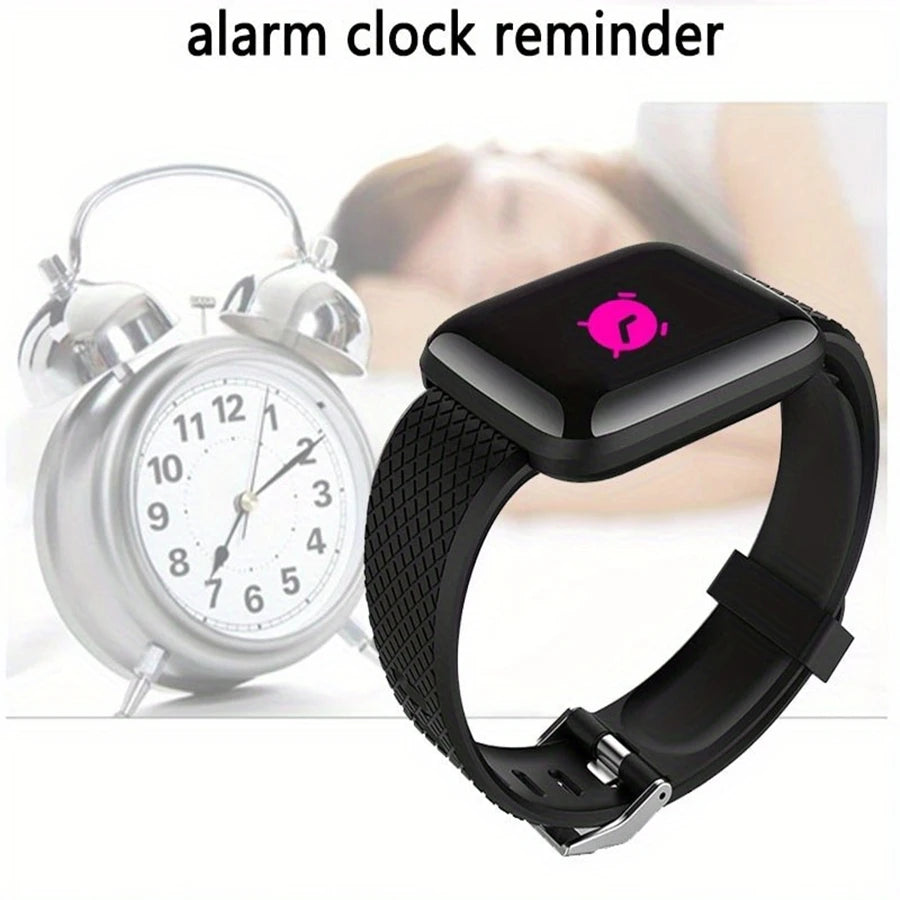 Smartwatch for Men Women Fitness Tracker Message Reminder Sleep Monitor Heart Rate Monitor Wristwatch Compatible with Android iOS