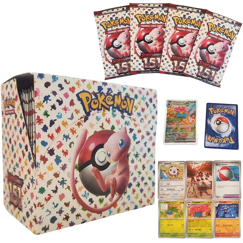 360Pcs Pokemon Card Booster Pack - Destined Rivals Prismatic Evolutions Scarlet Violet PALDEAN English Edition for Battle & Transaction
