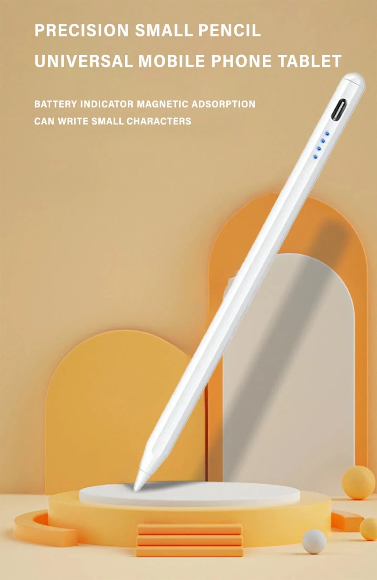 Universal Stylus Pen for Tablets And Phones - Touchscreen Compatible Apple Pencil Alternative for iPad Huawei Lenovo Samsung Xiaomi Redmi