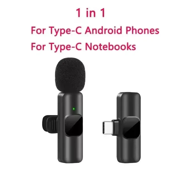 EchoGo Portable Wireless Lavalier Mic – Compact Audio Solution for Gaming, Broadcasts & Phone Recording
