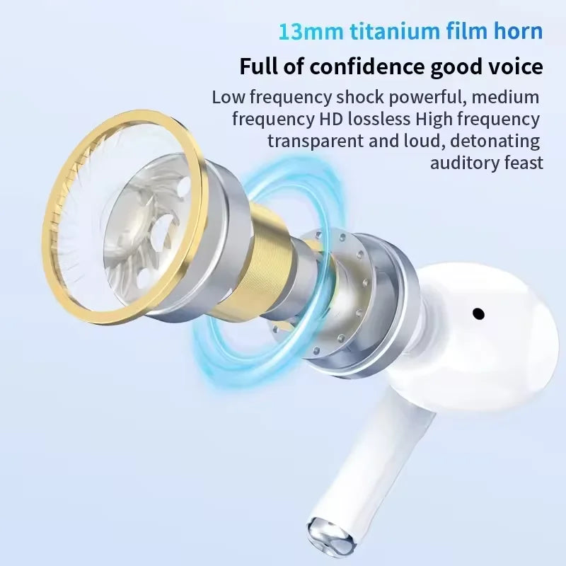 Airs pro Wireless Bluetooth Earphones with Gaming Features Noise-Cancellation 5.0 USB Charging Case Sport Kids' Headphones