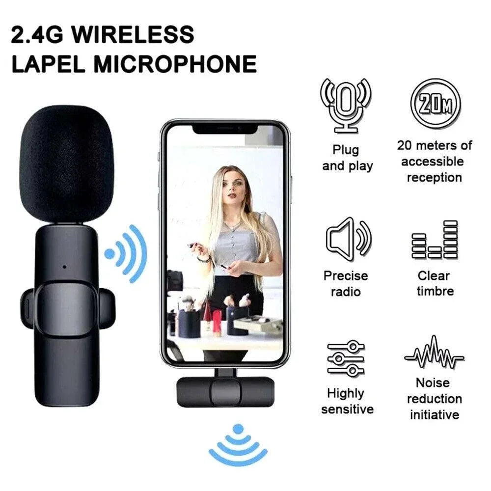 EchoGo Portable Wireless Lavalier Mic – Compact Audio Solution for Gaming, Broadcasts & Phone Recording