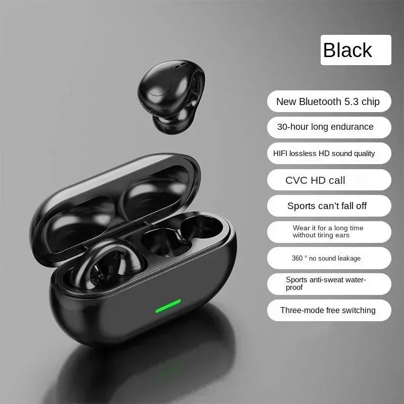 Original T75 Bone Conduction Bluetooth Headset – Wireless Sports Earphones with HiFi Audio & Waterproof Design