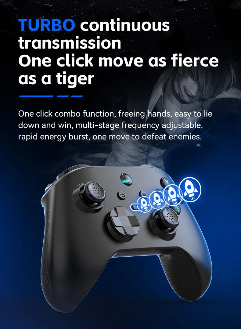 G6 Wireless Mobile Game Controller with Hall Triggers And Joystick for Nintendo Switch PC Android iOS - Supporting Multiple Platforms