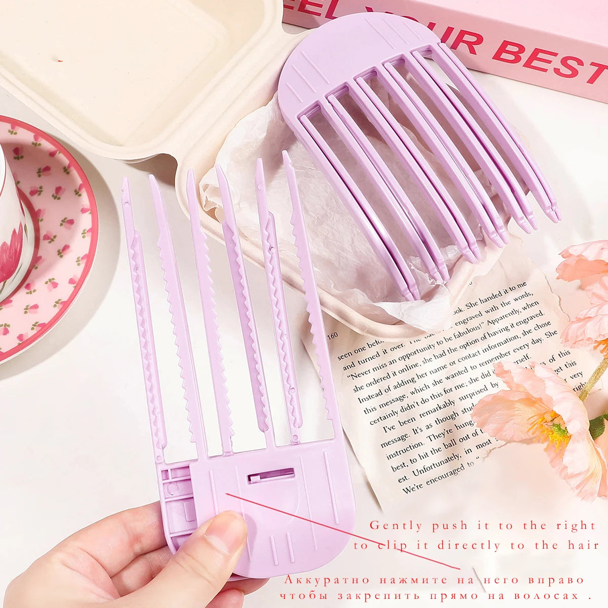 Fluffy Hairpin Curling Clips Women Volumizing Bangs Barrettes Fashion Volume Hair Roller Fixed Shape Unisex Adult Hair Accessories