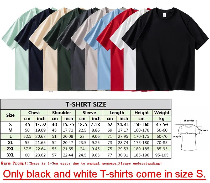 Customized 100% Cotton Printed T-Shirt Men's Fashion Short Sleeve O-Neck Casual Streetwear Tee Breathable Summer Top for Unisex