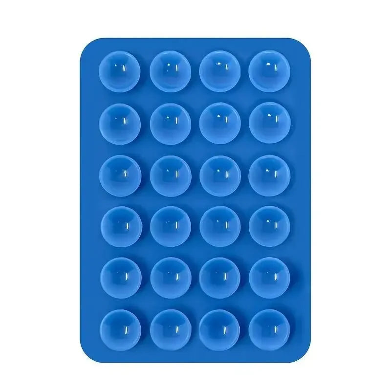 Multifunctional Silicone Suction Cup Phone Holder Mat Anti-Slip Square Wall Stand Single-Sided Case Mount for Apple iPhone