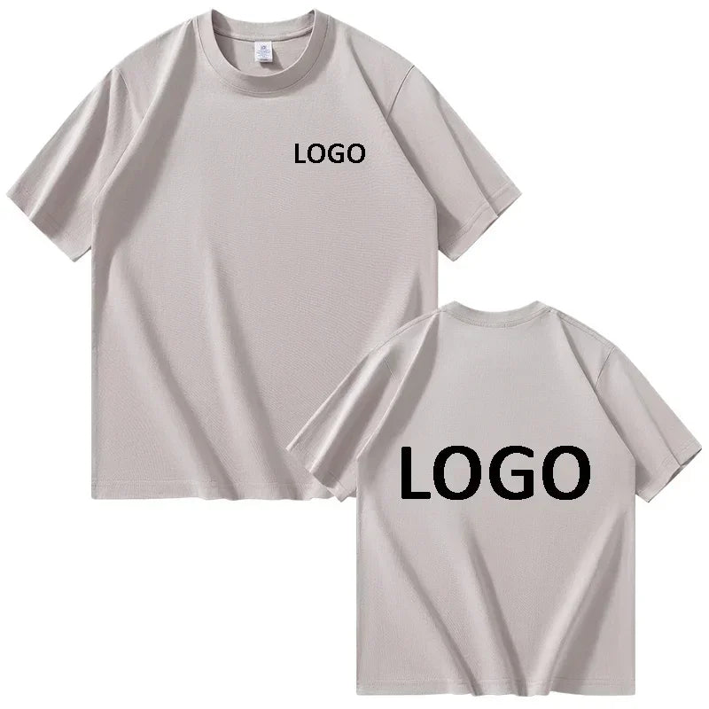 Customized 100% Cotton Printed T-Shirt Men's Fashion Short Sleeve O-Neck Casual Streetwear Tee Breathable Summer Top for Unisex