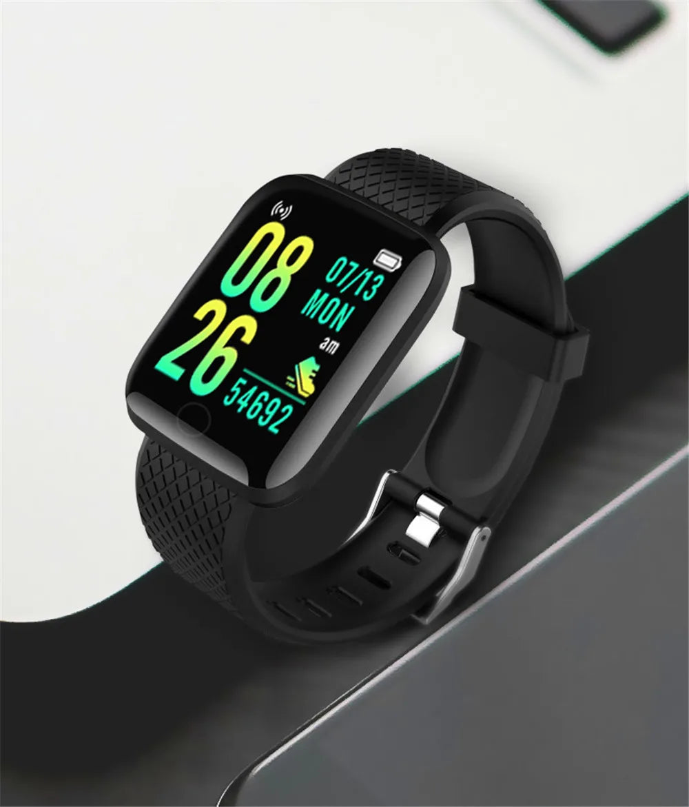 Smartwatch for Men Women Fitness Tracker Message Reminder Sleep Monitor Heart Rate Monitor Wristwatch Compatible with Android iOS