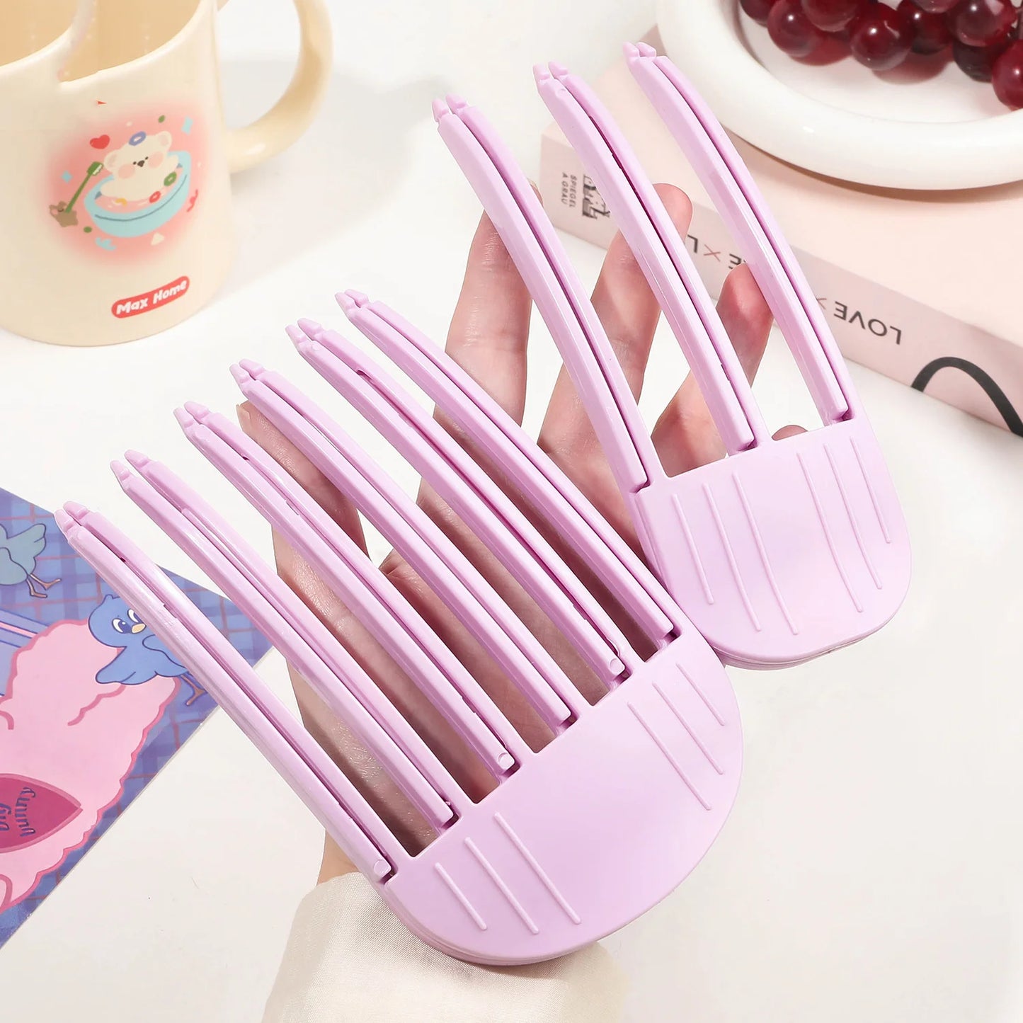 Fluffy Hairpin Curling Clips Women Volumizing Bangs Barrettes Fashion Volume Hair Roller Fixed Shape Unisex Adult Hair Accessories